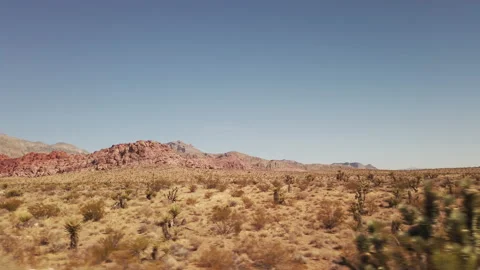 Copper red stone and the red colored canyon in full sunlight. Nevada, United Stock Footage 171085259