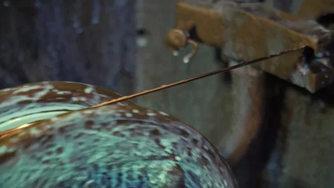 Copper round rollers for rolling wire. Fragment Wire drawing equipment. Abstract Stock Footage 101351580