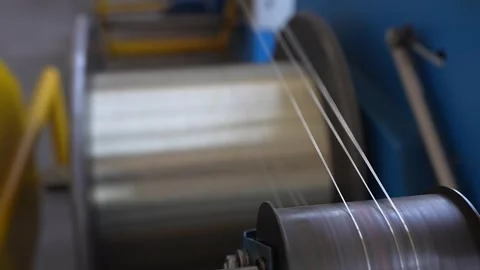 Copper round rollers for rolling wire Video stock 252486207