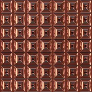 Copper seamless  pattern  on black Stock Illustration