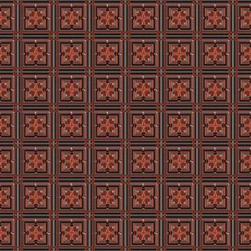 Copper seamless  pattern  on black Stock Illustration