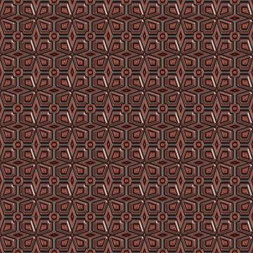Copper seamless  pattern  on black Stock Illustration