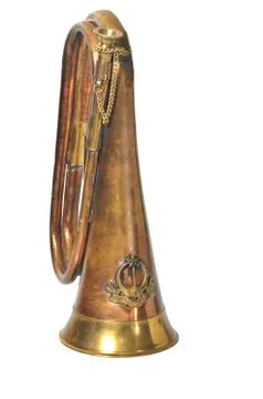 Copper signal bugle Stock Photos
