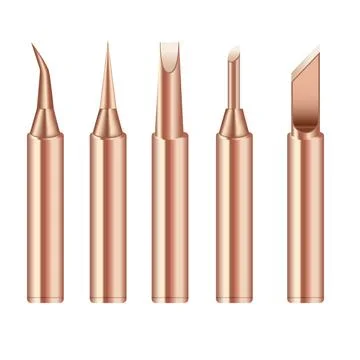 Copper Soldering, Solder Tips Welding Head BGA Soldering Tools Branding Iron Stock-Illustration