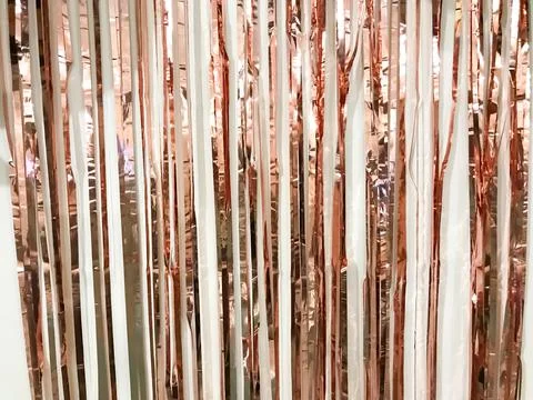 Copper strips for decoration Stock Photos