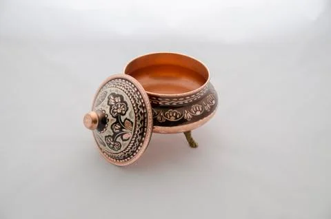 Copper Sugar Bowl Stock Photos