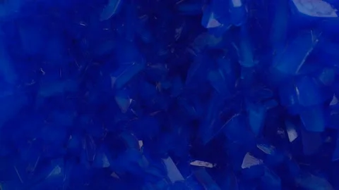 Copper sulphate crystal background Stock Footage 87251604