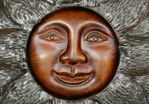 Copper sun Foto stock