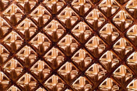 Copper texture, metalic ornamental pattern background Stock Photos