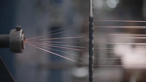 Copper Thread gets wired into Copper Cable Video stock 75953091