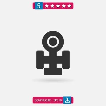 Copper vector icon Stock Illustration