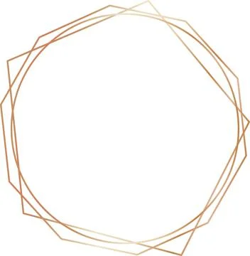 Copper Vintage circles Framework Stock Illustration