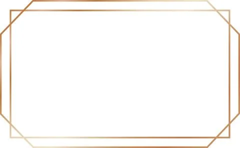 Copper Vintage Line Frame Stock Illustration