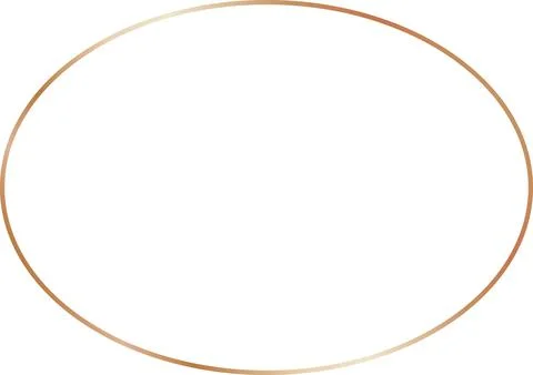 Copper Vintage oval Framework Stock Illustration