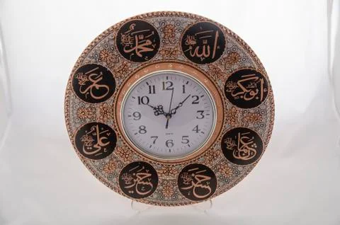 Copper Wall Clock Stock Photos