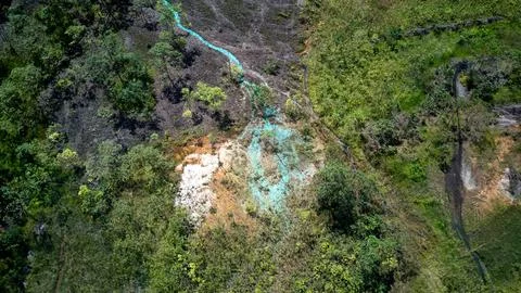 Copper Waste River 2 Stock Photos