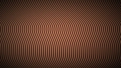 Copper wavy tubes glide horizontally in a seamless loop Stock Footage 340957172