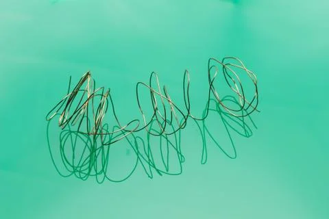 Copper wire, conductor of electricity Stock Photos