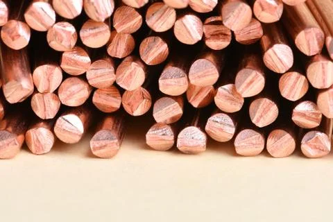Copper wire industry Foto stock