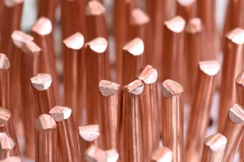Copper wire industry Stock Photos