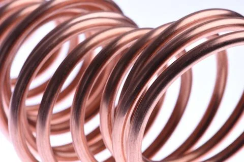 Copper wire industry Stock Photos