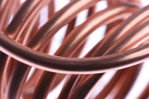Copper wire industry Stock Photos