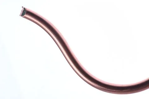 Copper wire isolated on white Stock Photos