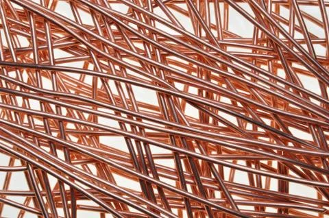 Copper wire Foto stock