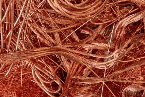 Copper wire raw materials Stock Photos