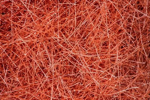 Copper wire scrap raw material industry Foto stock