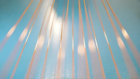 Copper wire strings are unwinding Video stock 159480456