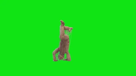 Copper wired hip hop dancer, Green Screen Chromakey Video stock 155543667