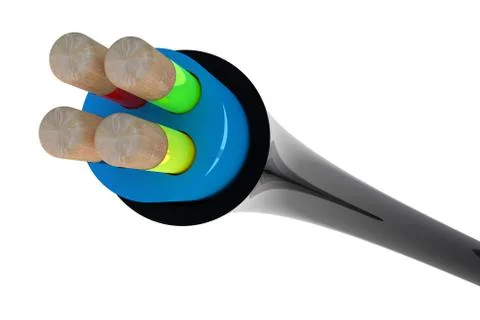 Copper wires Stock Illustration