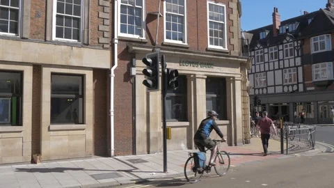 Coppergate Pavement, York, England Stock Footage 111420206