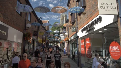 Coppergate, York, England Stock Footage 117548685