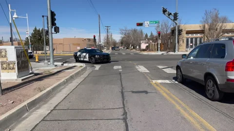 Cops Chasing Car POV Video stock 162659600