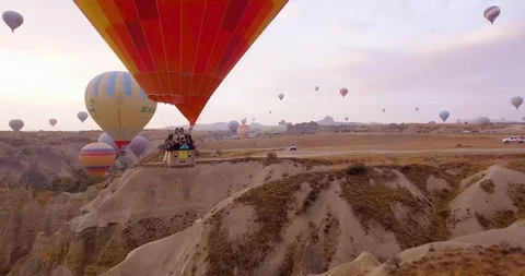 Copter and Cappadocia Video stock 96977285
