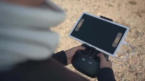 Copter control panel. Quadropter Stock Footage 244734335