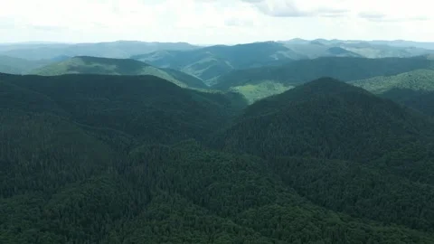 Copter flight over beautiful mountain landscape, beautiful view. Beautiful Stock Footage 283734533