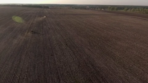Copter flight over the field stock footage, aerial view Stock Footage 85696268