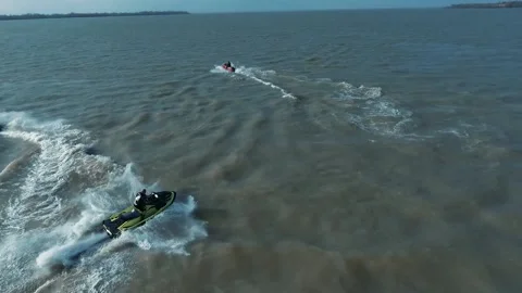 Copter jet ski high quality shooting Video stock 130827209