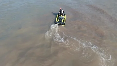 Copter jet ski high quality shooting Video stock 130827820