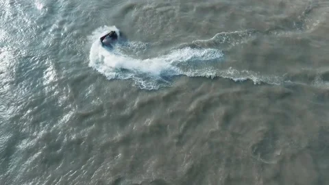 Copter jet ski high quality shooting Video stock 130828016