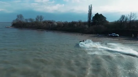Copter jet ski high quality shooting Stock-Footage 130830022