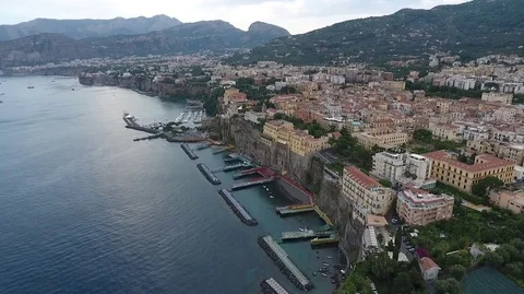Copter removes a view from above of a beautiful nature, Italy Stock Footage 80741016