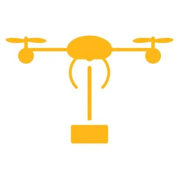 Copter shipment icon Illustrazione stock