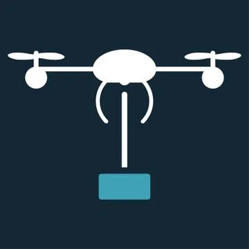 Copter shipment icon 库存插图