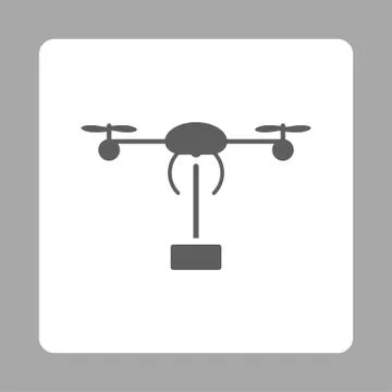 Copter shipment icon Illustrazione stock