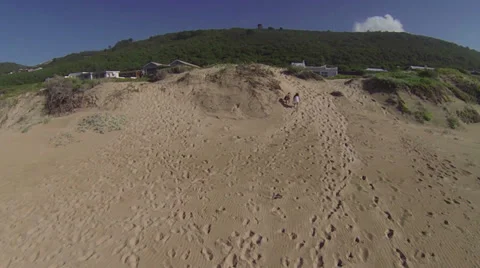Copter shot sand dune. Vidéo 34628098