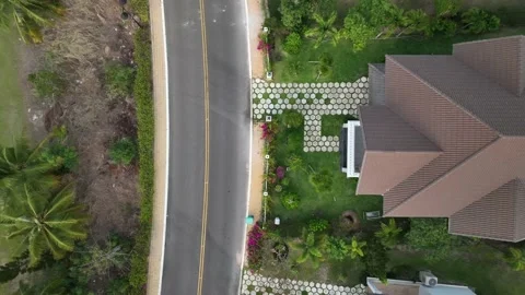 Copter video shooting of roads Stock Footage 238070989